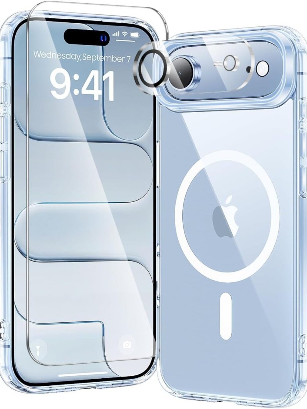 3-in-1 Clear Air Case for iPhone - Slim, Lightweight, Shockproof Protection